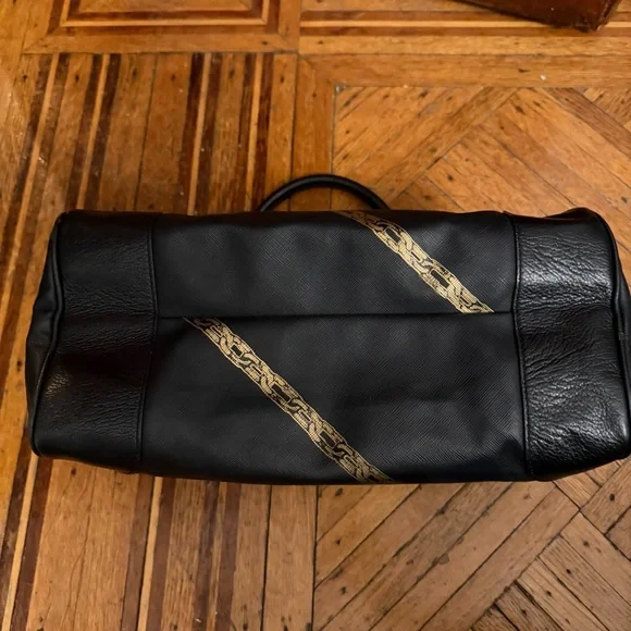 L.A.M.B. Gwen Stefani Lamb Graphic Satchel Handbag Black Y2K - Picture 4 of 17